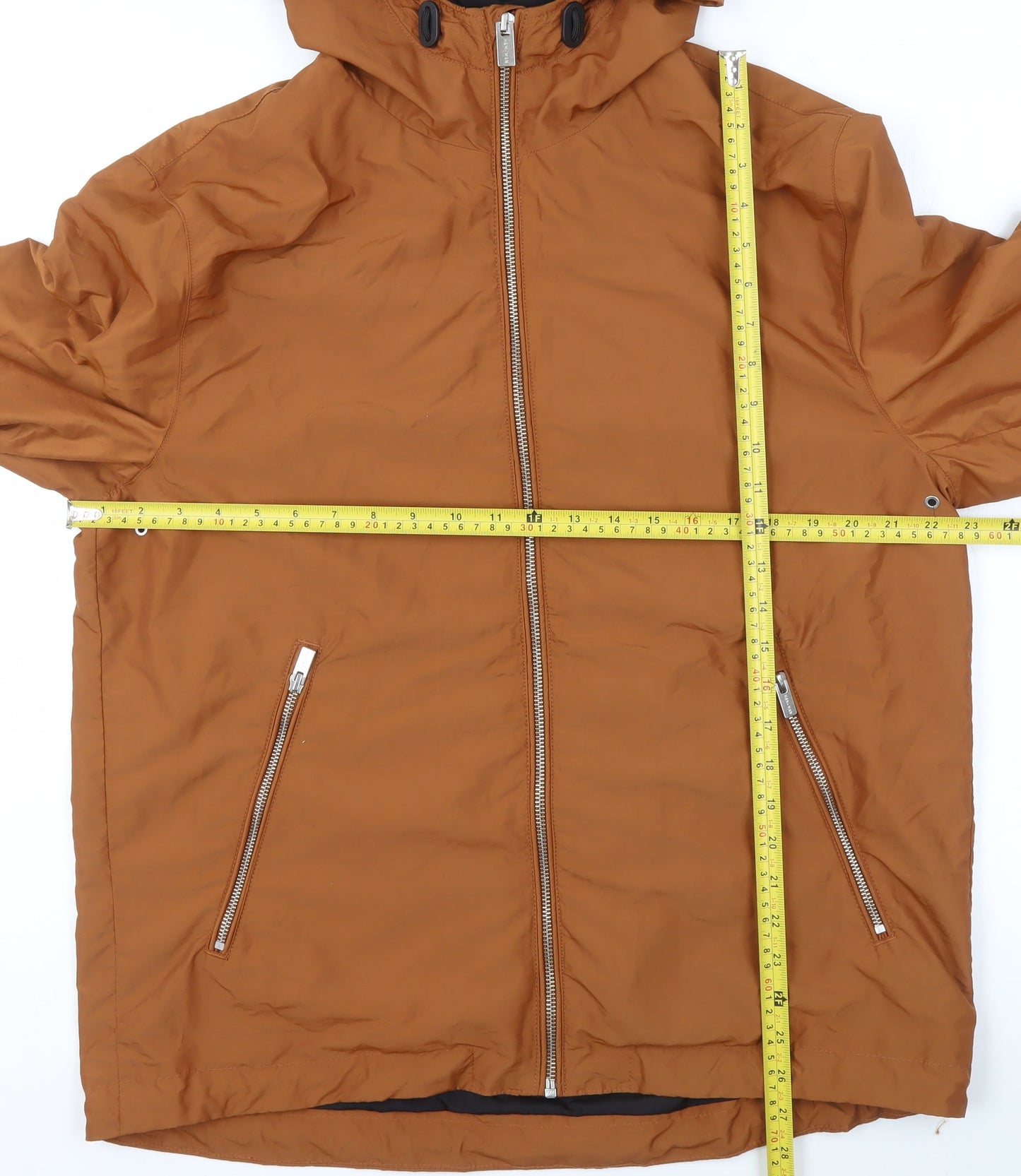 Womens UK Size L H&M Brown Parka Coat