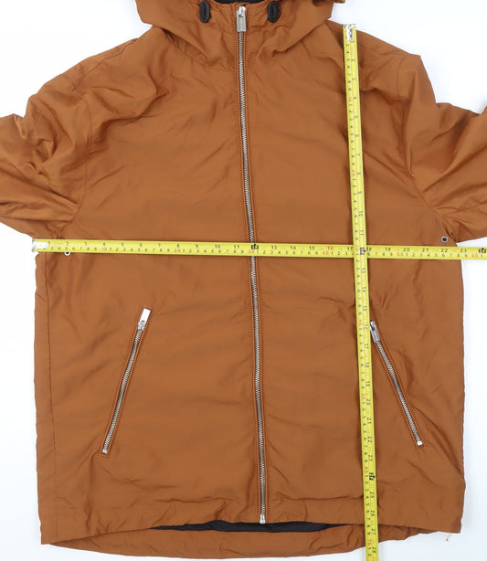Womens UK Size L H&M Brown Parka Coat