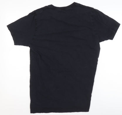 Salomon Men's Black Cotton Graphic Outdoor Sports T-Shirt Size M