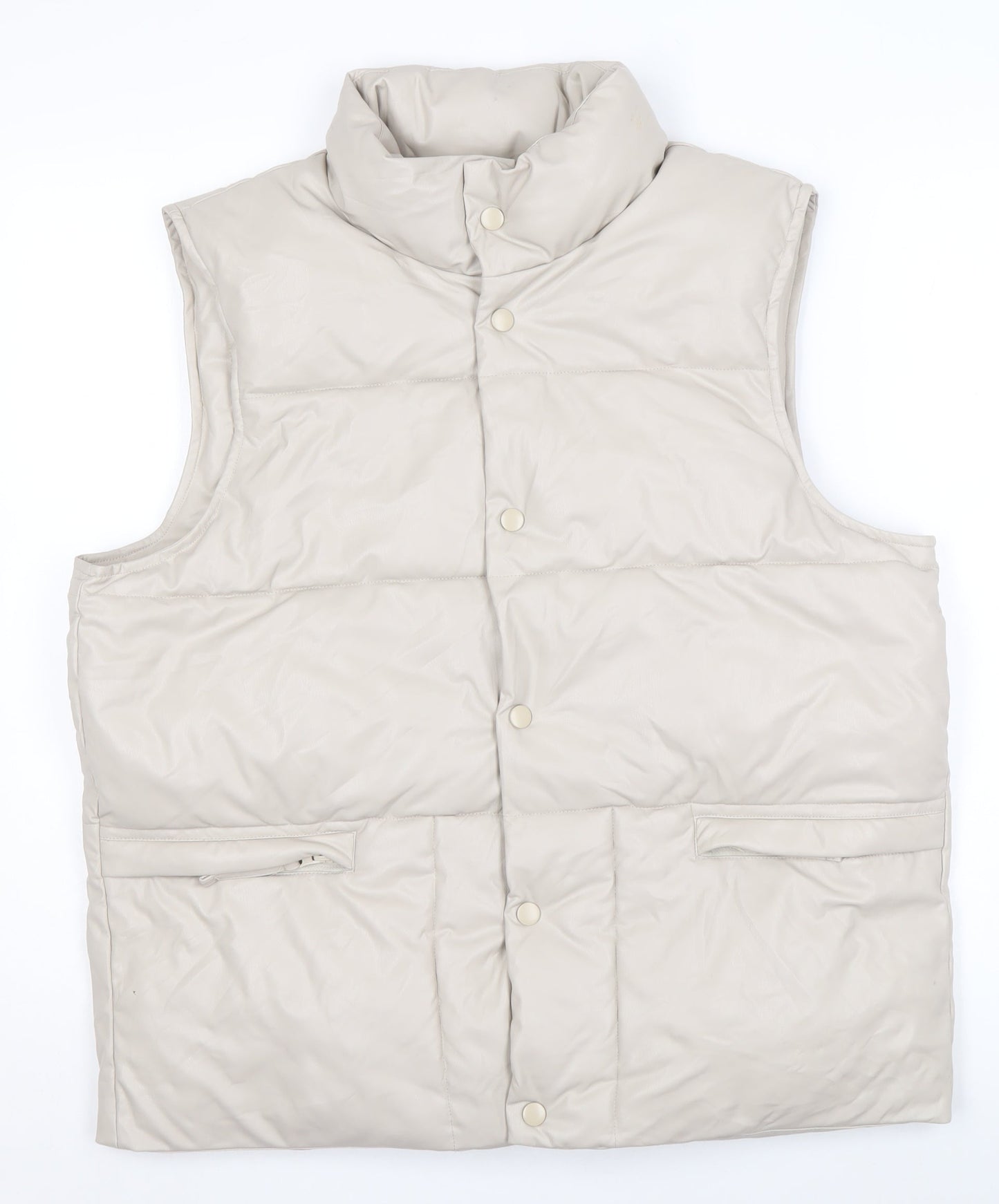 Womens UK Size 14 Topfeeling Beige Puffer Jacket
