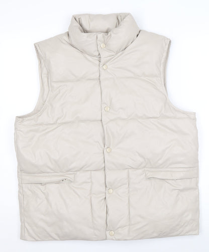 Womens UK Size 14 Topfeeling Beige Puffer Jacket