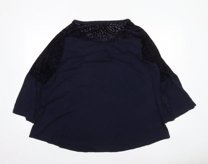 Womens UK Size 3XL Together Blue Tunic Blouse