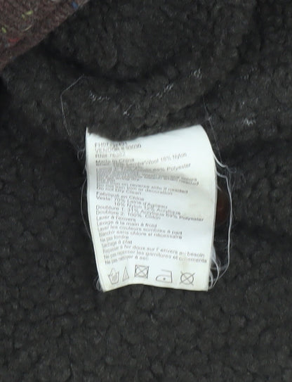 Timberland Men’s Brown Wool Blend Full Zip Knit Jumper L