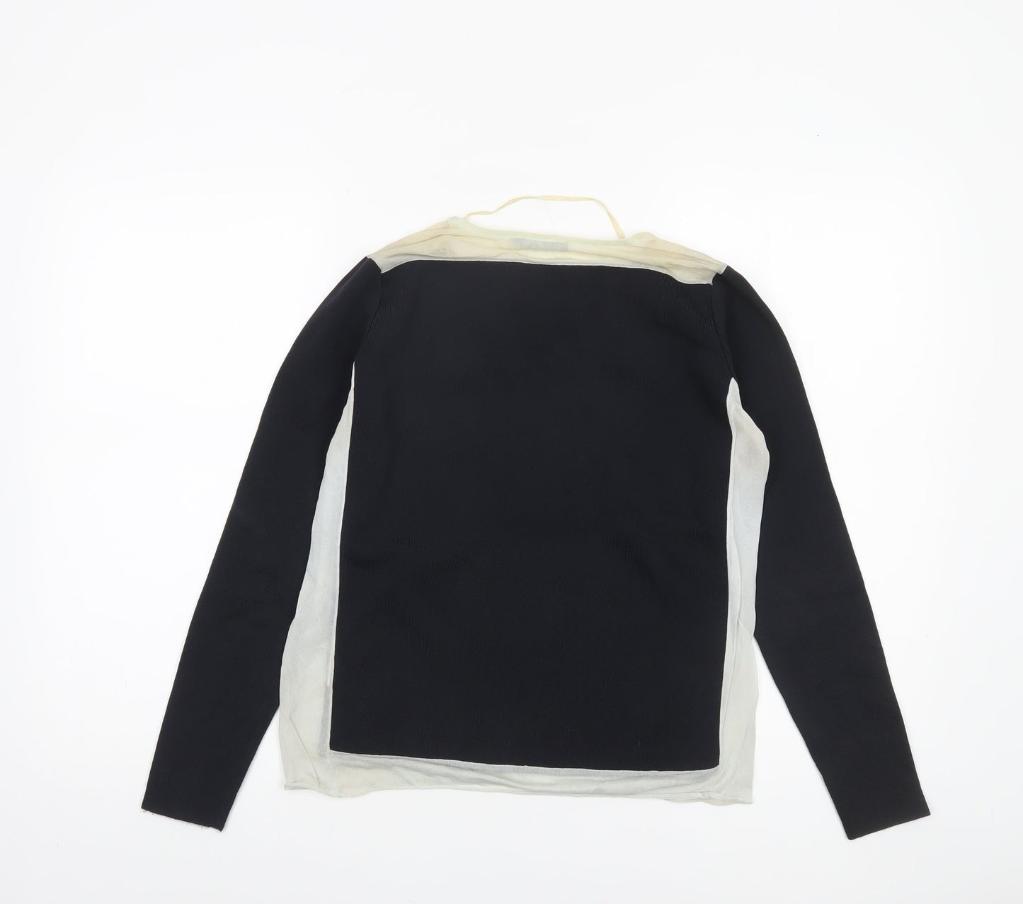 COS Womens Black Lightweight Crew Neck Long Sleeve Pullover Jumper Size S