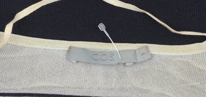 COS Womens Black Lightweight Crew Neck Long Sleeve Pullover Jumper Size S