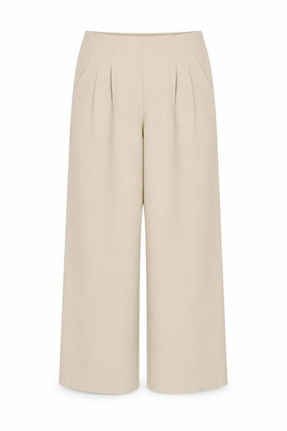 Womens UK Size 6 Boohoo Regular Fit Casual Business Beige Trousers