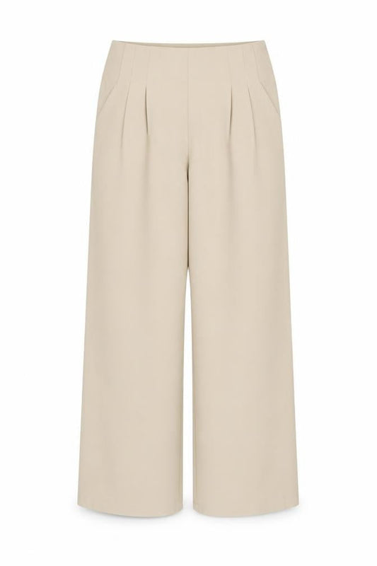 Womens UK Size 6 Boohoo Regular Fit Casual Business Beige Trousers