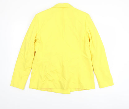 Womens UK Size 12 Topshop Regular Yellow Blazer