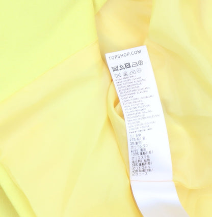 Womens UK Size 12 Topshop Regular Yellow Blazer