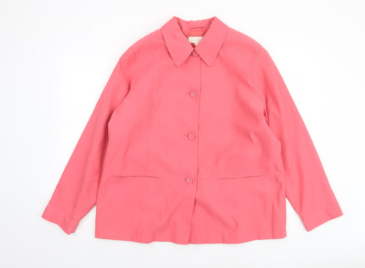 Womens UK Size 20 Marks and Spencer Pink Basic Jacket