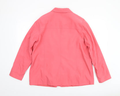 Womens UK Size 20 Marks and Spencer Pink Basic Jacket