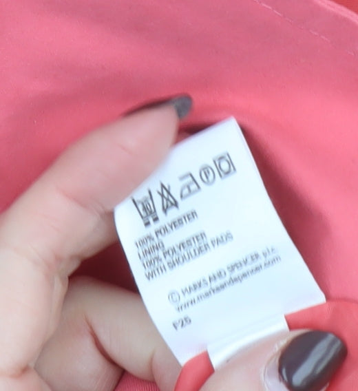 Womens UK Size 20 Marks and Spencer Pink Basic Jacket