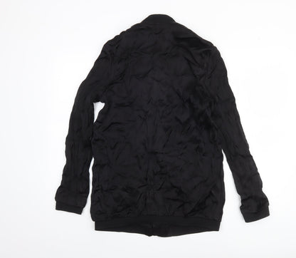 Womens UK Size 12 TRF Outerwear Black Bomber Jacket