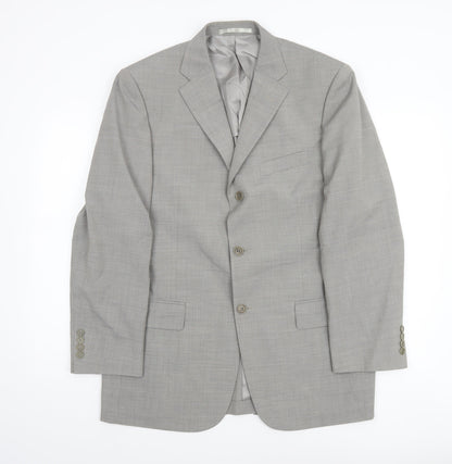 Mens UK Size M Marks and Spencer Regular Grey Suit Jacket