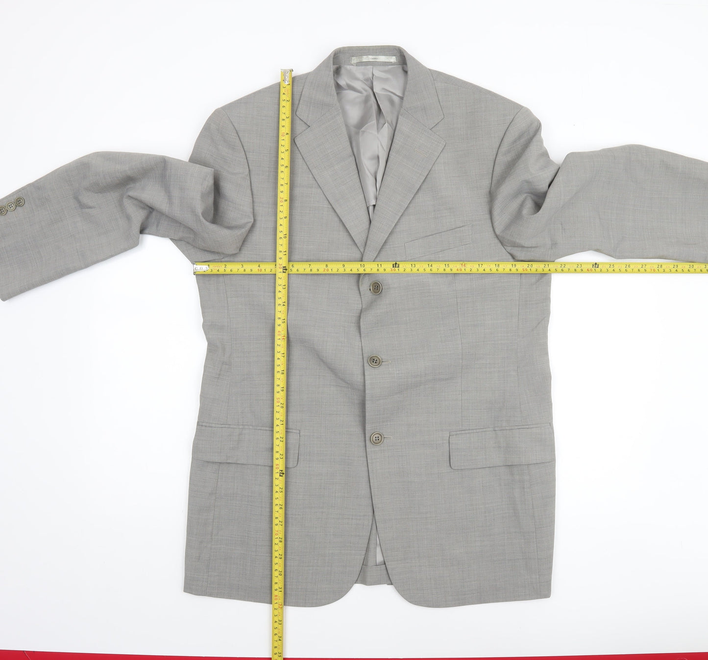 Mens UK Size M Marks and Spencer Regular Grey Suit Jacket