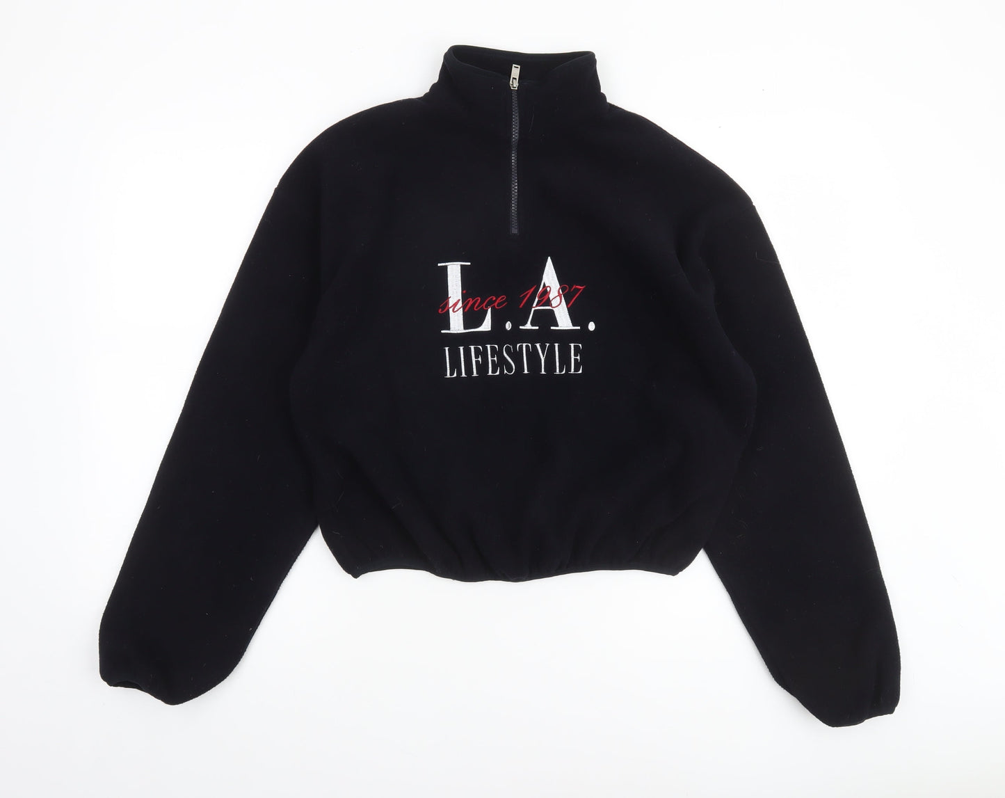 Womens UK Size 8 Bershka Black Pullover Sweatshirt