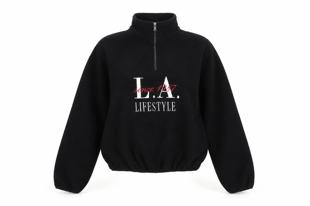 Womens UK Size 8 Bershka Black Pullover Sweatshirt