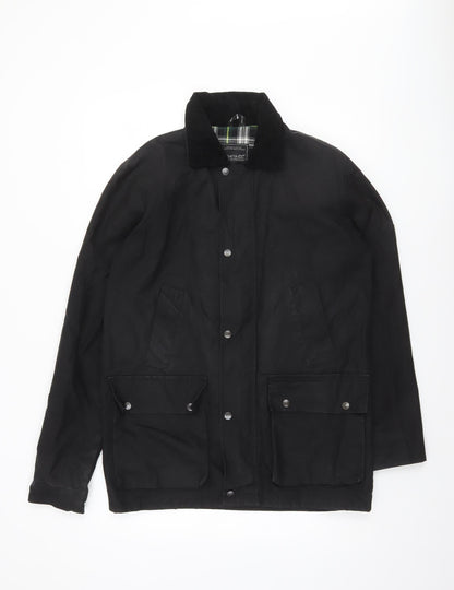 Mens UK Size S Regatta Black Waxed Jacket