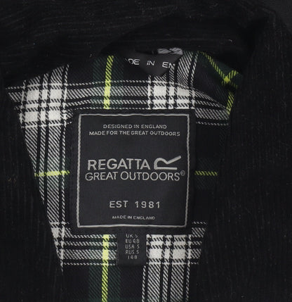 Mens UK Size S Regatta Black Waxed Jacket