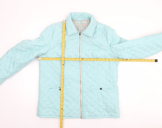 Damart Women’s Blue Quilted Mid-Length Jacket Size 16