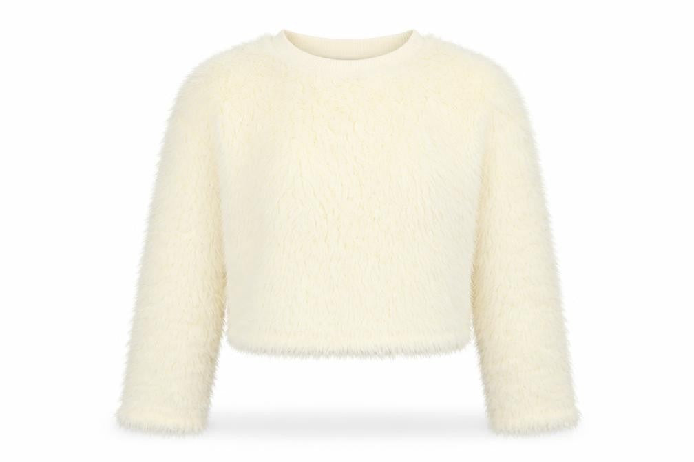 Womens UK Size M New Look Ivory Pullover Sweatshirt