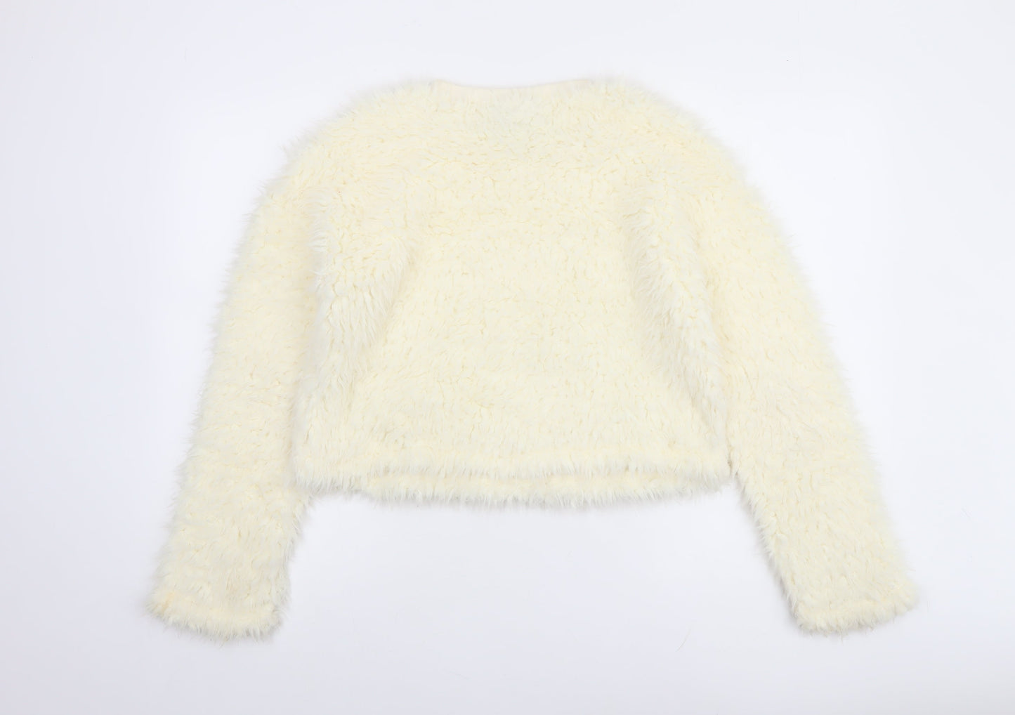 Womens UK Size M New Look Ivory Pullover Sweatshirt