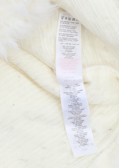 Womens UK Size M New Look Ivory Pullover Sweatshirt