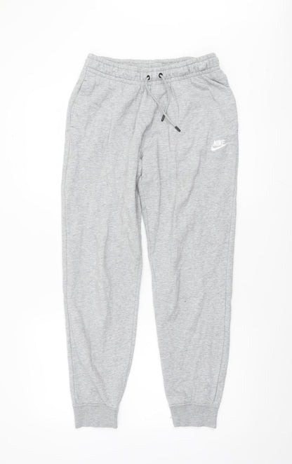 Nike Men's Grey Small Jogger Sweatpants with Elastic Waist