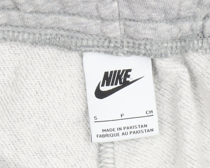 Nike Men's Grey Small Jogger Sweatpants with Elastic Waist