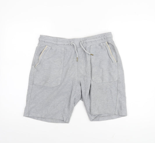 Next Men’s Grey Sweat Shorts M Casual Jersey Drawstring