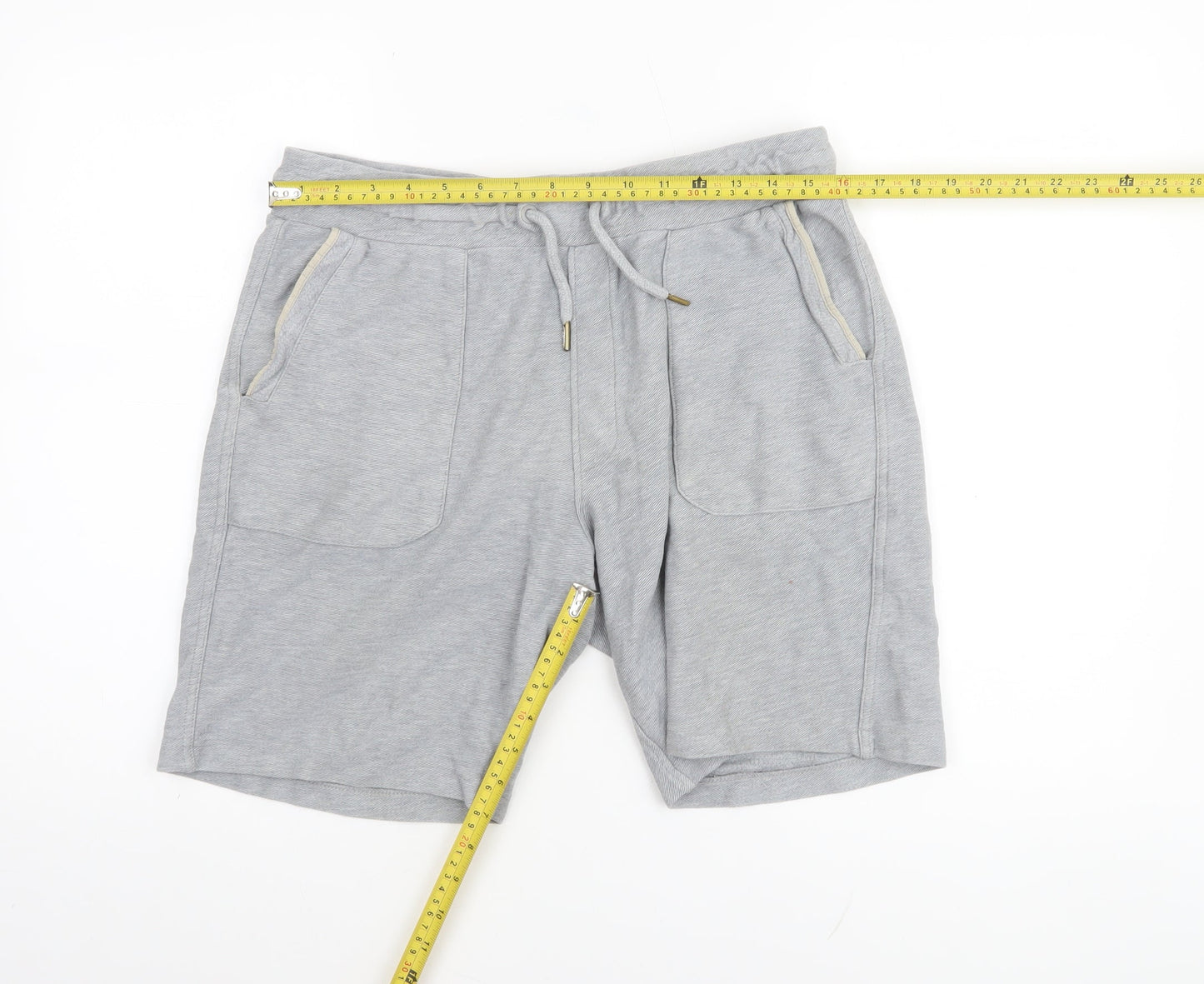 Next Men’s Grey Sweat Shorts M Casual Jersey Drawstring