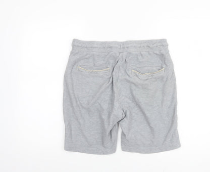 Next Men’s Grey Sweat Shorts M Casual Jersey Drawstring