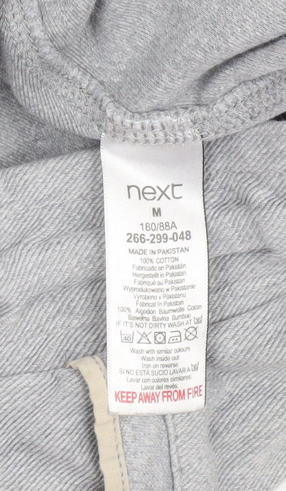 Next Men’s Grey Sweat Shorts M Casual Jersey Drawstring