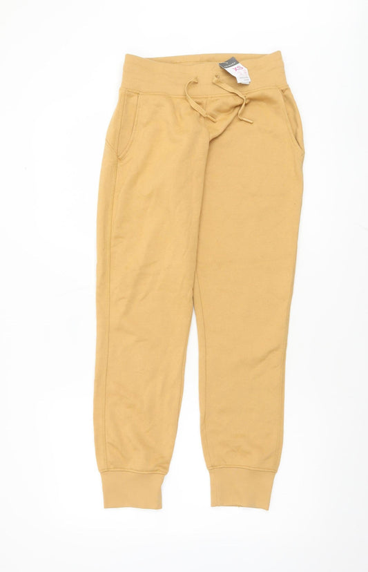 Womens UK Size XS Primark Regular Fit Jogger Beige Trousers