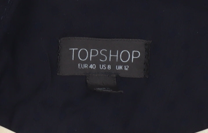 Womens UK Size 12 Topshop Regular Blue Blazer