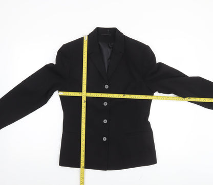 Womens UK Size 10 NEXT Regular Black Suit Jacket