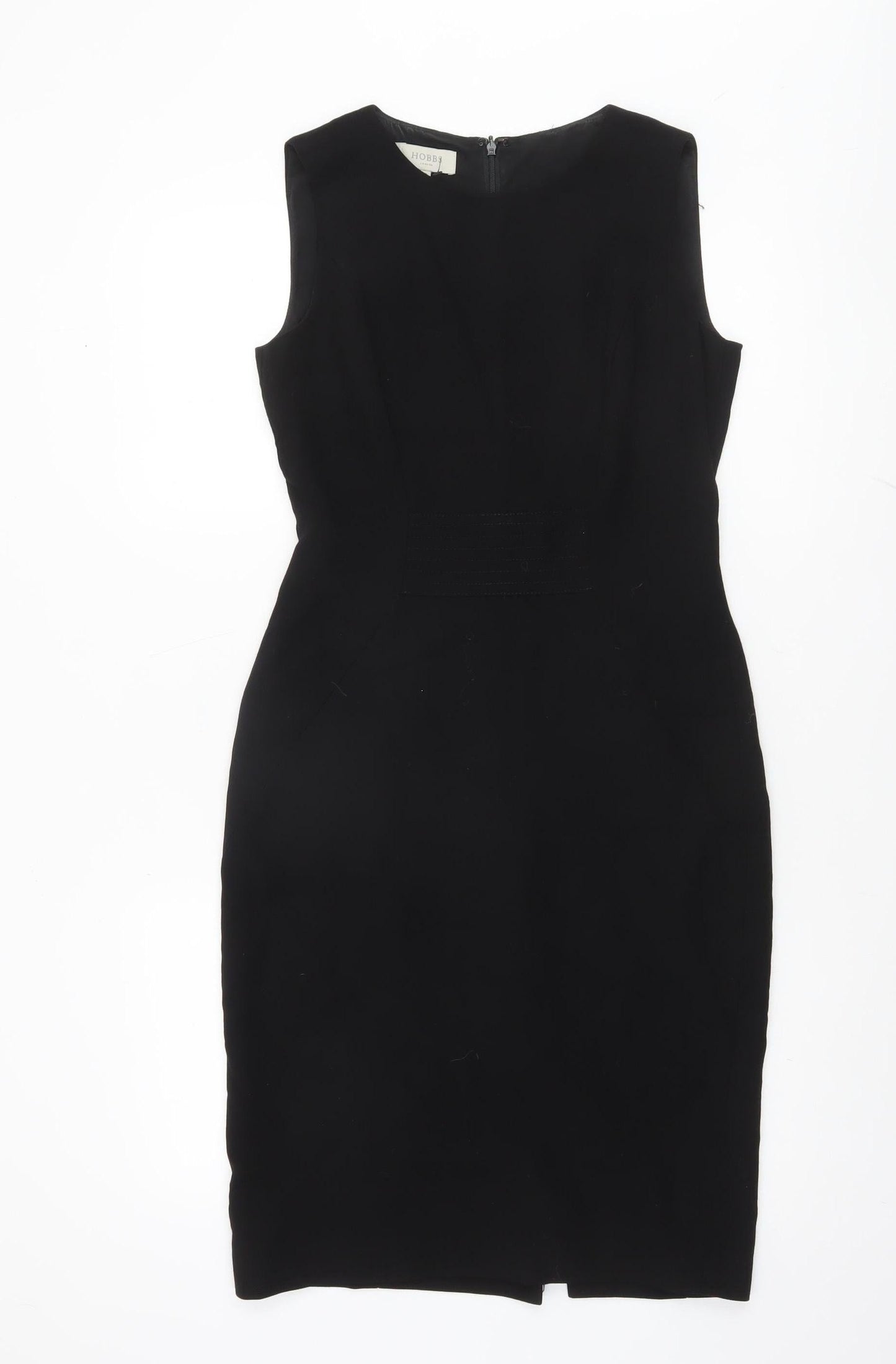 Hobbs Women Black Wool Sheath Dress Size 8 Work Formal