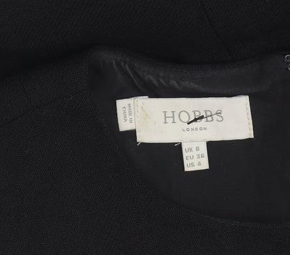 Hobbs Women Black Wool Sheath Dress Size 8 Work Formal