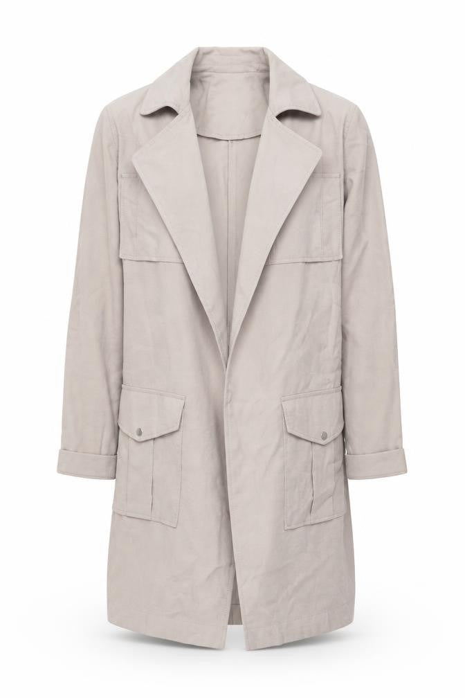 Womens UK Size 8 New Look Beige Trench Coat