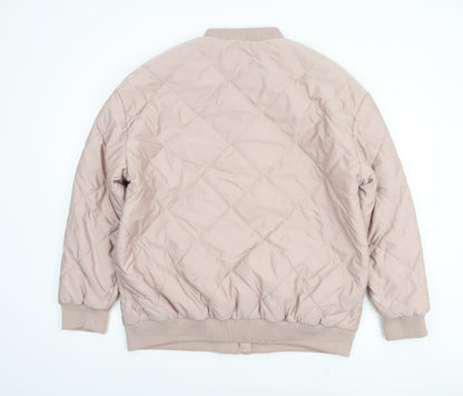 Girls UK Size 14-15 Years New Look Beige Bomber Jacket