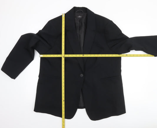 Next Tailoring Black Single-Breasted Blazer Size 20 Womens Workwear Jacket