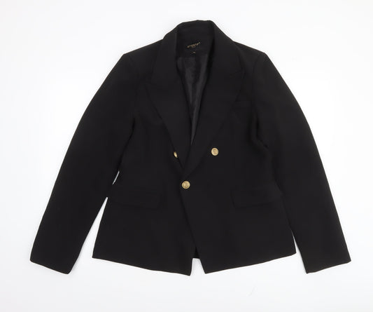 Womens UK Size 18 Attentif Paris Regular Black Blazer