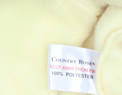 Country Rose Women's Yellow Fleece Waistcoat Size S (10/12) Zip Bodywarmer