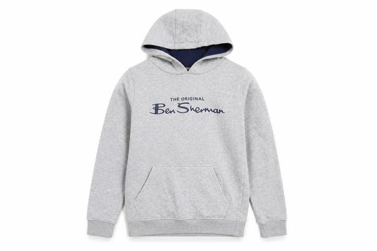 Boys UK Size 9-10 Years Ben Sherman Grey Pullover Hoodie