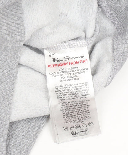 Boys UK Size 9-10 Years Ben Sherman Grey Pullover Hoodie
