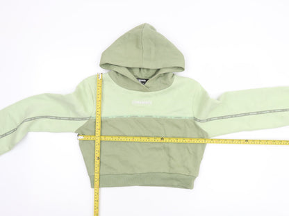 Womens UK Size 8 Eleven Degrees Green Pullover Hoodie