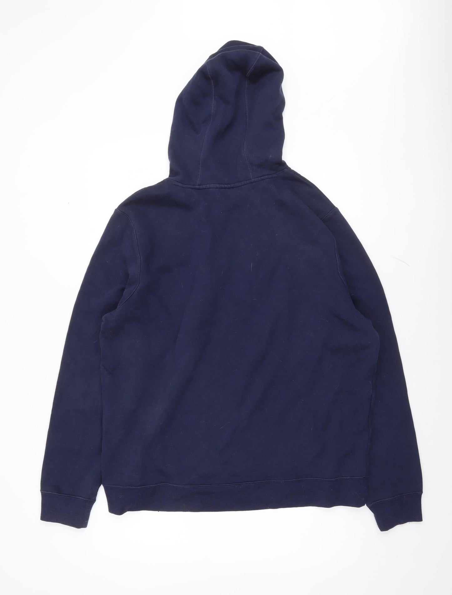 Mens UK Size L FILA Blue Pullover Hoodie