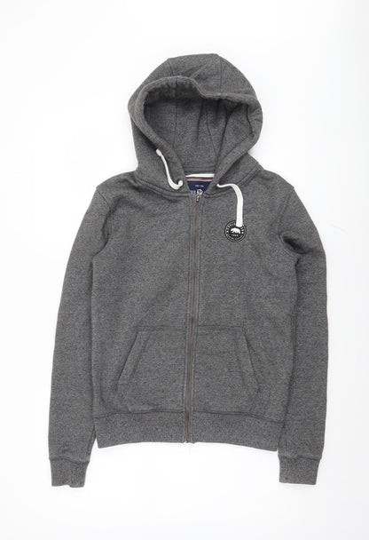 Womens UK Size 8 SoulCal & Co Grey Full Zip Hoodie
