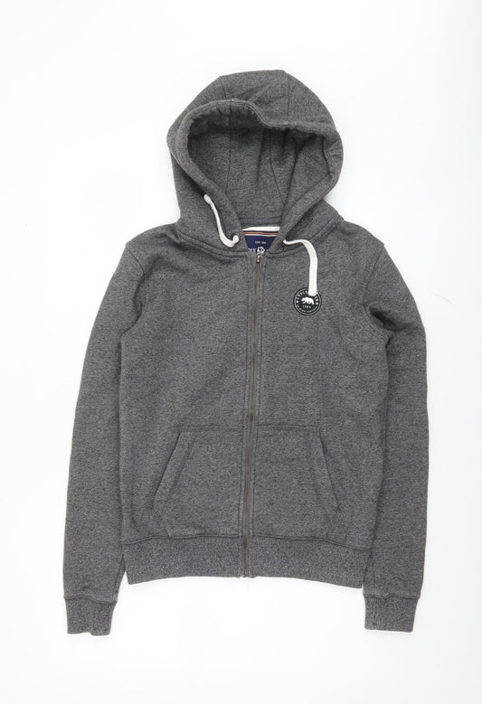 Womens UK Size 8 SoulCal & Co Grey Full Zip Hoodie