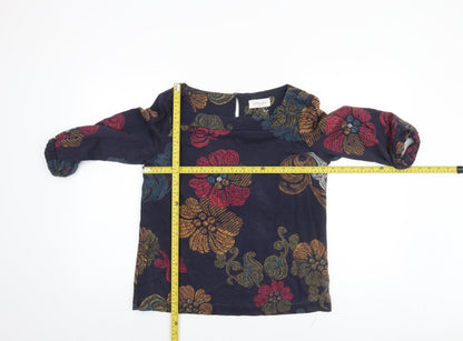 Womens UK Size 10 Thought Blue Tunic Blouse